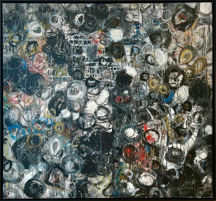 Carlos Llanes, entre bolas "between circles", 2021
