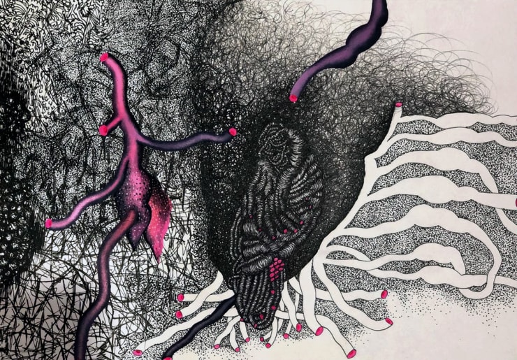 Pushpakanthan Pakkiyarajah, Blooded flowerscape, 2024-2025