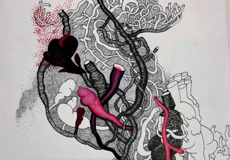 Pushpakanthan Pakkiyarajah, Blooded flowerscape, 2024-2025