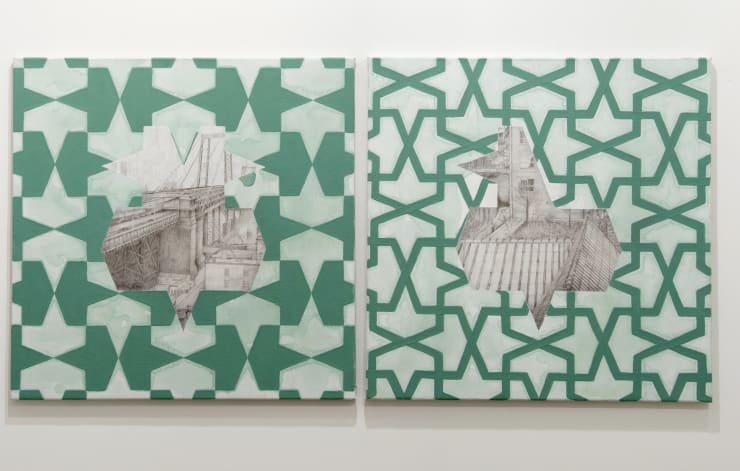 Praneet Soi, Bird - View across Williamsburg Bridge from Tung Fa Noodle Factory and Bird - View across the Jacob Van Lennep Canal, 2020