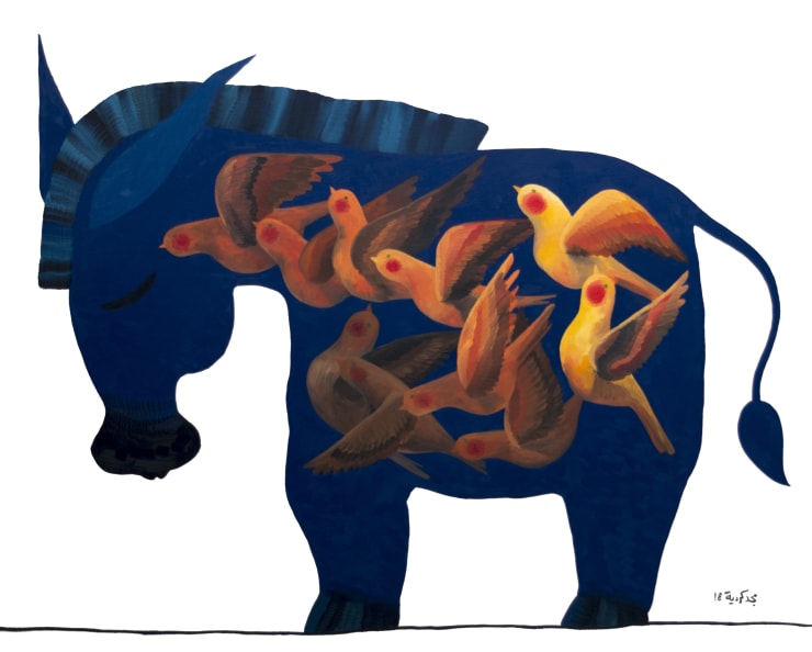 Majd Kurdieh Untitled, 2018 Oil on canvas 100 x 125 cm 39 1/4 x 49 1/4 in