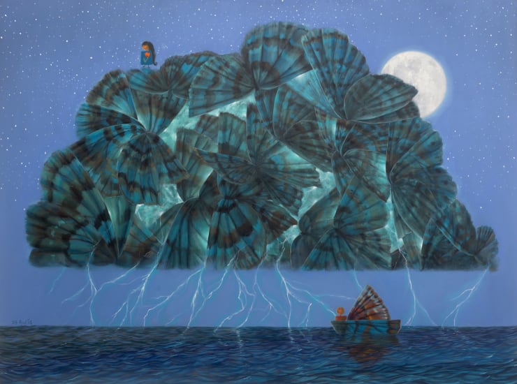 Majd Kurdieh, Untitled (That’s love, comes and goes like lightning and thunder - “Mahmoud Darwish”), 2025