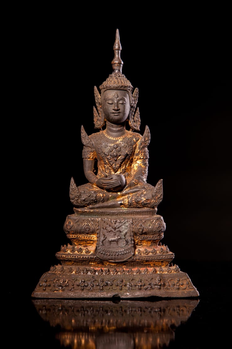 19th Century Seated Bronze Buddha