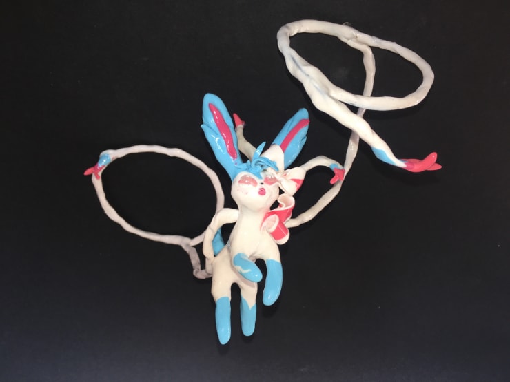Jimmy Beauquesne and Florian Buffard, A series of small sculptures as Sylveons, 2024