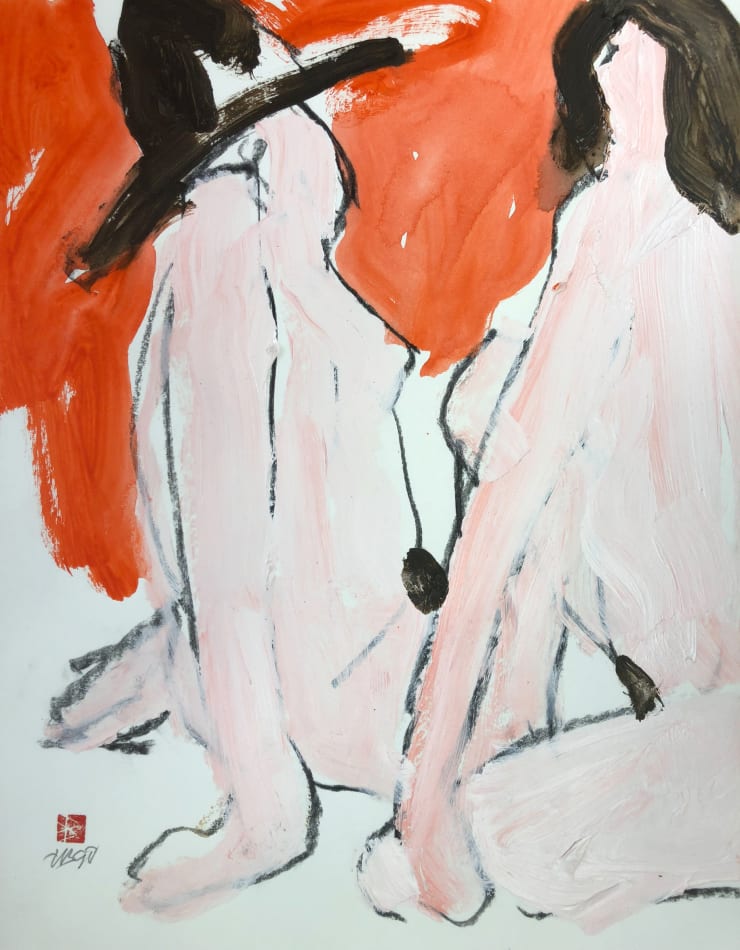 Freeman W. Butts, Figurative Artwork by Freeman W. Butts (1928-1998), 1990