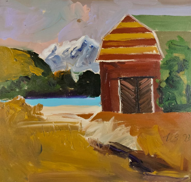 Freeman W. Butts, Old Barn Yellowstone River, 1993