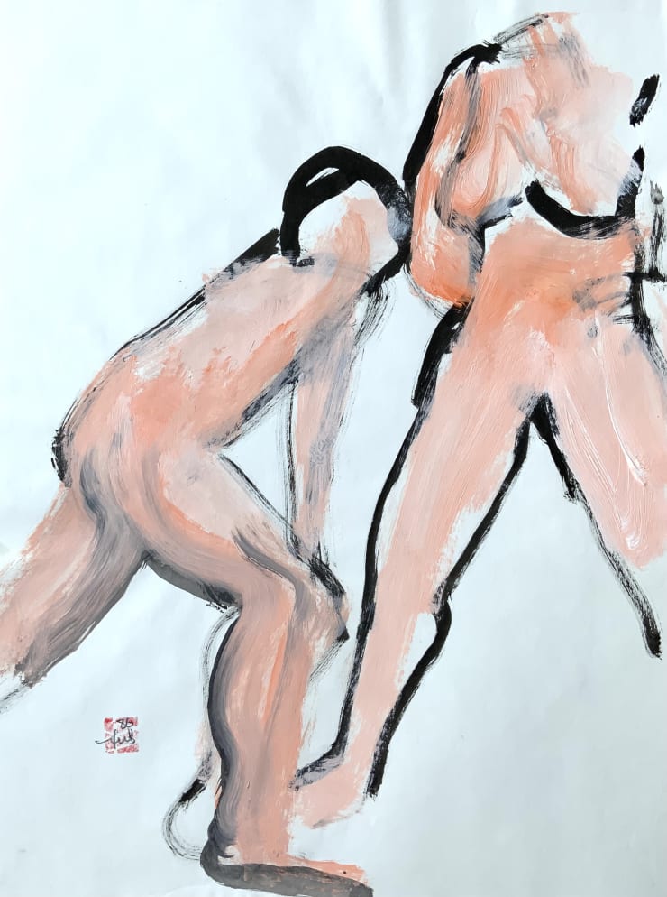 Freeman W. Butts, Two Figures in the Light, 1988