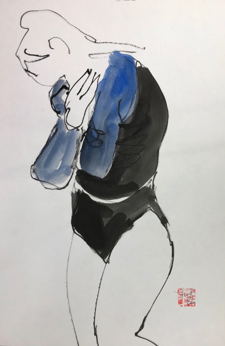 Freeman W. Butts, Figurative Artwork by Freeman W. Butts (1928-1998), 1990s