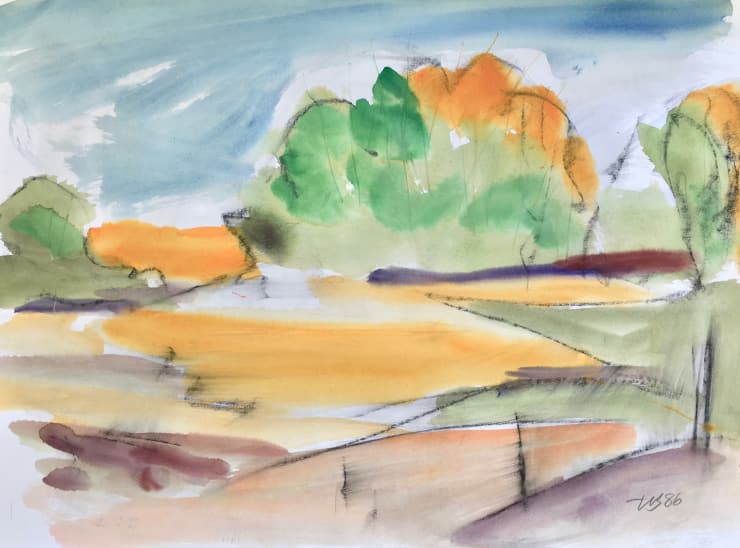 Landscape: Mixed Media on Paper