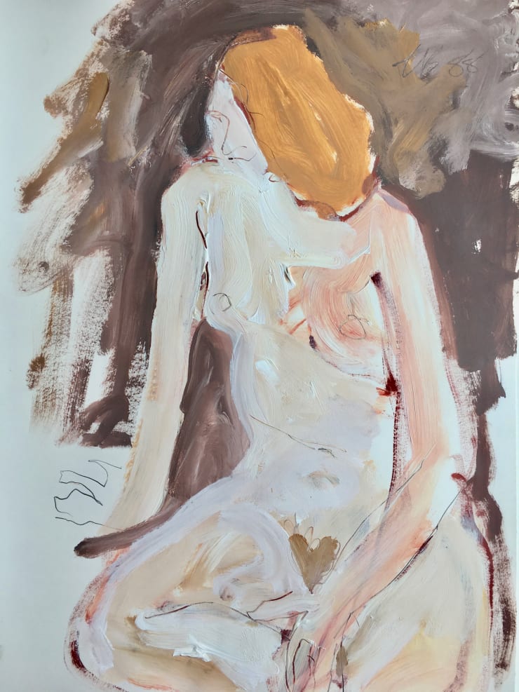 Freeman W. Butts, Untitled Studio Artwork by Freeman W. Butts (1928-1998)