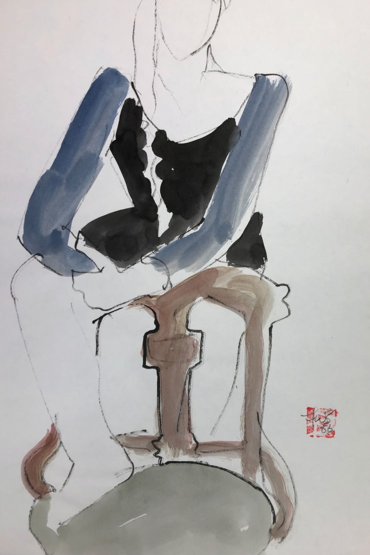 Freeman W. Butts, Figurative Artwork by Freeman W. Butts (1928-1998), 1990s