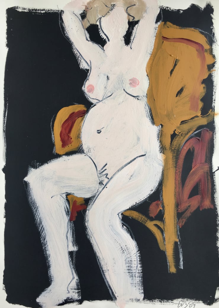 Freeman W. Butts, Untitled Studio Artwork by Freeman W. Butts (1928-1998)