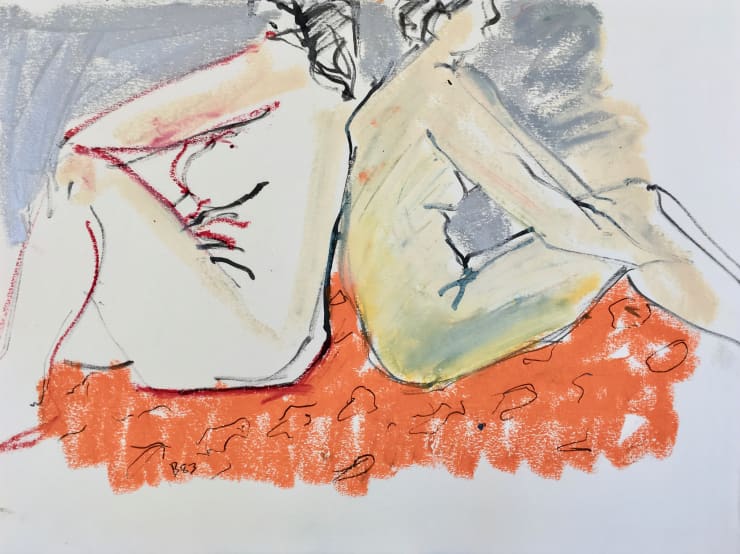 Freeman W. Butts, Two Sitting Nudes, 1983