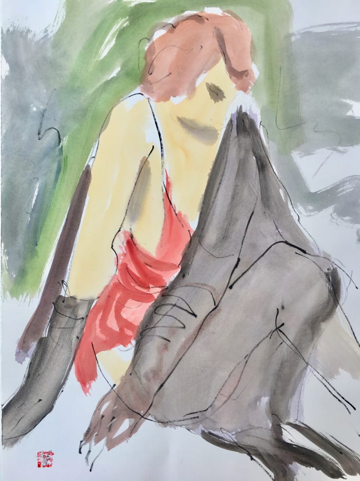 Freeman W. Butts, Untitled Studio Artwork by Freeman W. Butts (1928-1998)