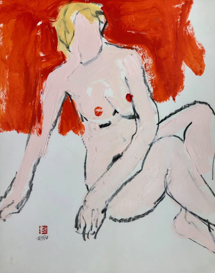 Freeman W. Butts, Figurative Artwork by Freeman W. Butts (1928-1998), 1990