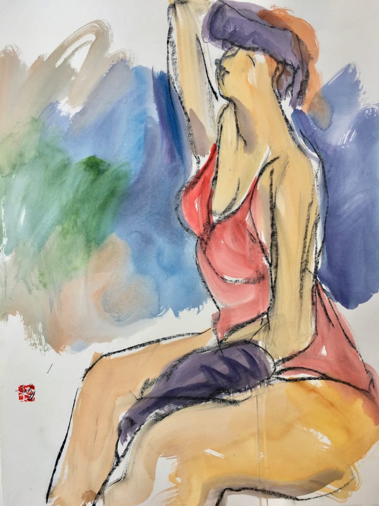 Freeman W. Butts, Untitled Studio Artwork by Freeman W. Butts (1928-1998)