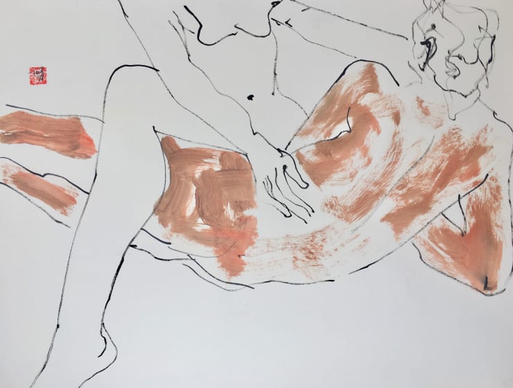 Freeman W. Butts, Untitled Studio Artwork by Freeman W. Butts (1928-1998)