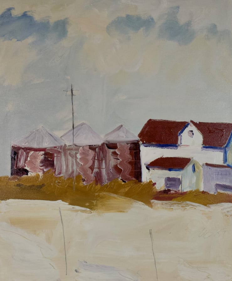 Freeman W. Butts, Outsheds and Three Silos, 1989