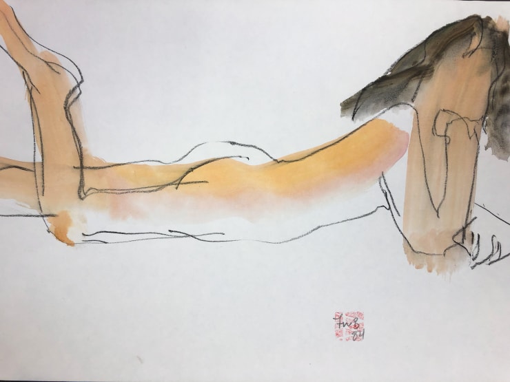 Freeman W. Butts, Figurative Artwork by Freeman W. Butts (1928-1998), 1990s