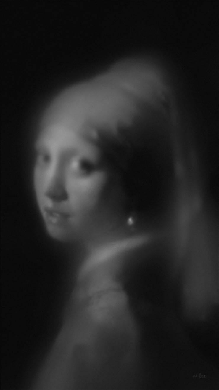 Lee Leenam, Girl with a Pearl Earring - Tears, 2016