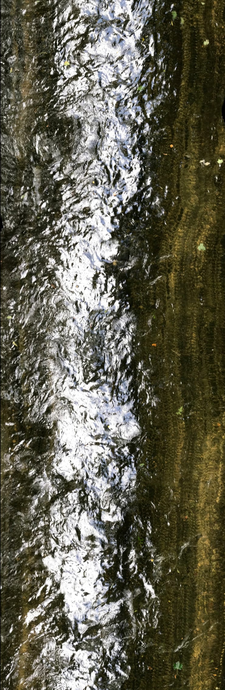 Philip Groening Water As Seen By AI V - Autumn, 2021 Tricoia, HDF, print on acrylic glass, LEDs 88 x 29 x 4 ½ in 223 x 74 x 12 cm Edition 1 of 5 + AP