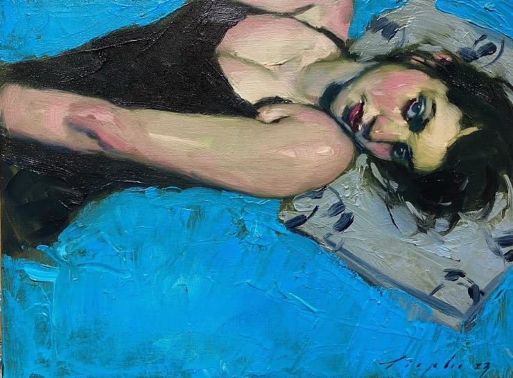 Lying in Turquoise