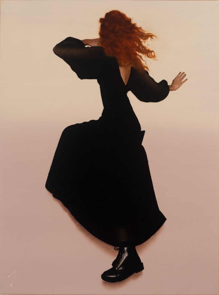 J Louis Painting of Katie, 2022 Oil on cradled linen panel 24 x 18 in 61 x 46 cm