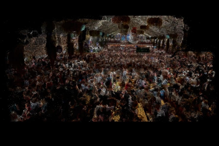 Philip Groening Oktoberfest Phantom - Hofbräuhaus Alois, 2020-2021 Tricoia, HDF, print on acrylic glass, LEDs 39 ½ x 39 ½ x 4 ½ in 100 x 100 x 12 cm Edition 1 of 5 + AP