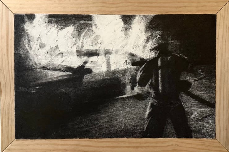 Conner Chase Getaway, 2024 Graphite on paper