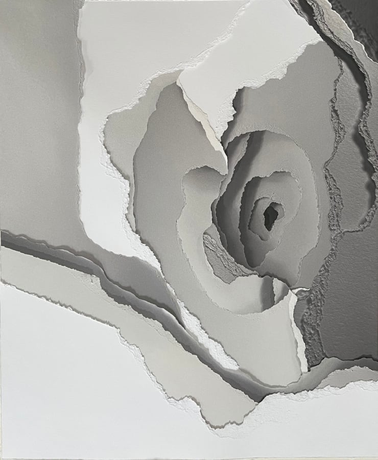 Angela Glajcar, Torn Portrait 2022-041, 2022