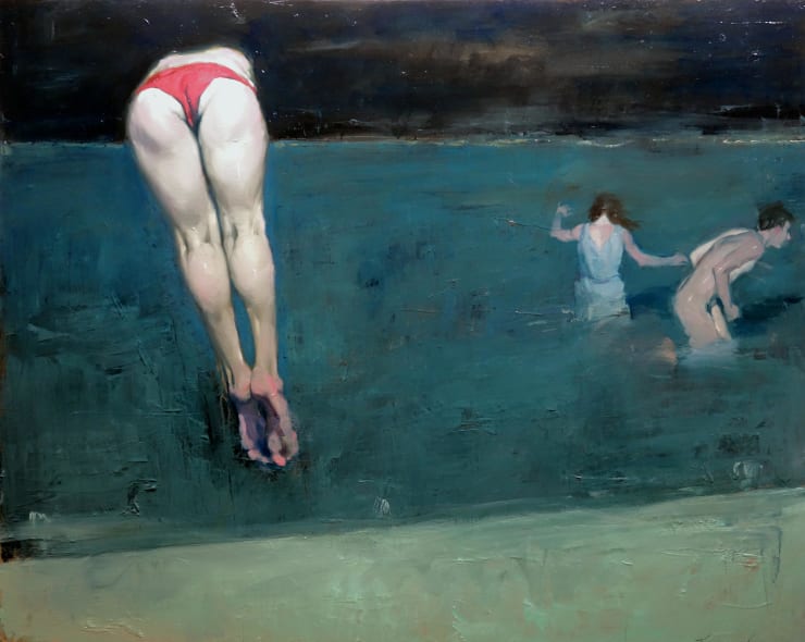 Malcolm Liepke Dive Into the Abyss, 2019 Oil on canvas 48 x 60 in 122 x 152 cm