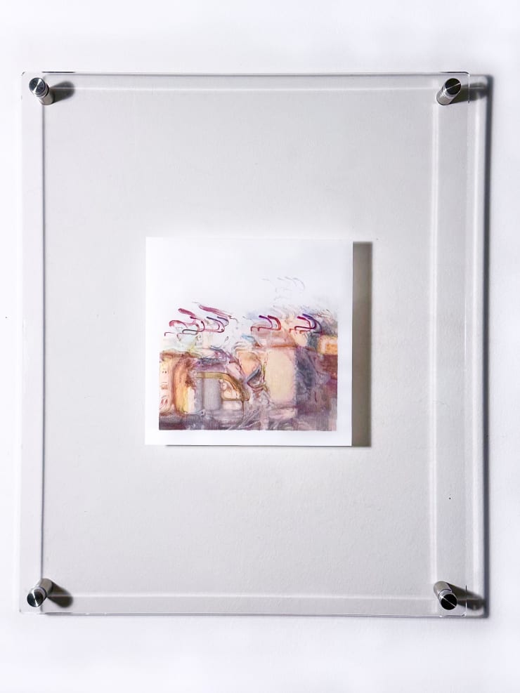 Fox Fagan Wait Forever, 2024 Color pencil on frosted mylar 6 x 6 in 15.2 x 15.2 cm Framed: 13 x 15.5 in