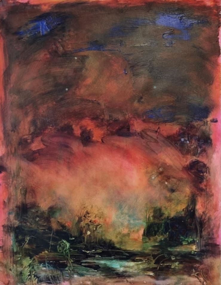 Chris Rivers, Landscape with Melting Stars - Dusk, 2023