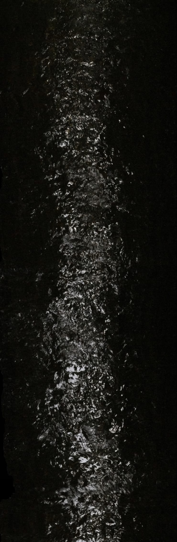Philip Groening Water As Seen By AI III - Black, 2021 Tricoia, HDF, print on acrylic glass, LEDs 88 x 29 x 4 ½ in 223 x 74 x 12 cm Edition 1 of 5 + AP