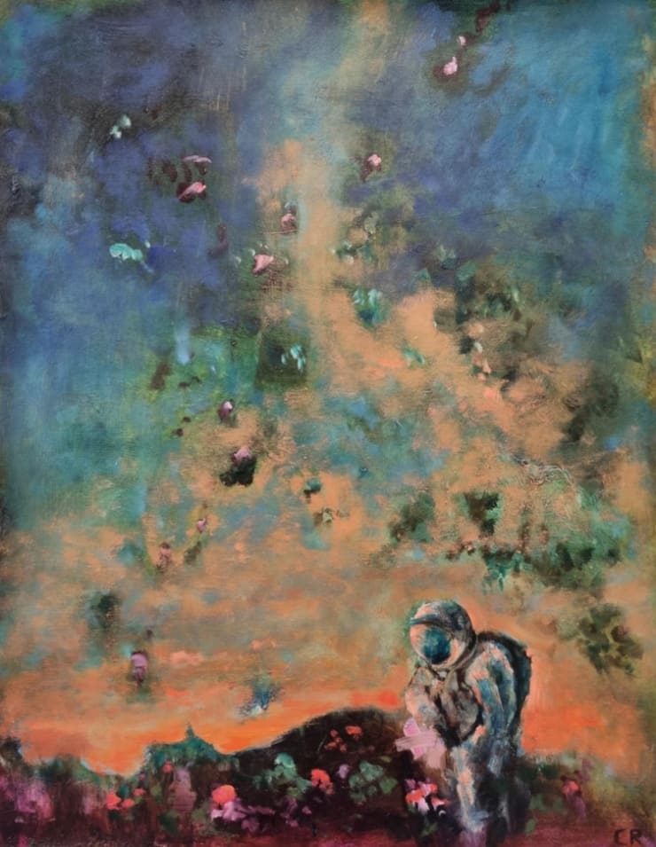 Chris Rivers Other Places Study I, 2023 Oil on paper 27 ½ x 22 in 70 x 56 cm