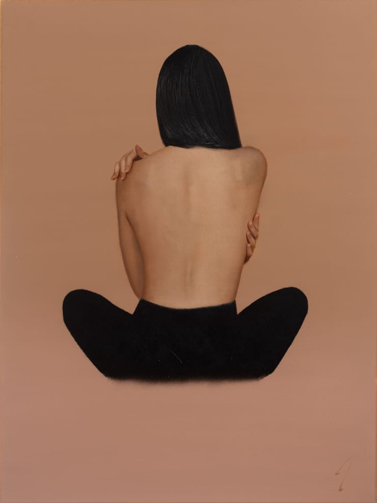 J Louis Painting of Juliana, 2022 Oil on cradled linen panel 24 x 18 in 61 x 46 cm
