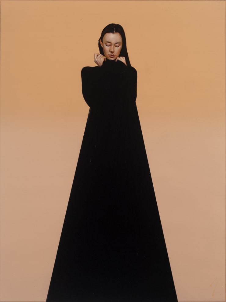J Louis Painting of Dara, 2022 Oil on cradled linen panel 24 x 18 in 61 x 46 cm