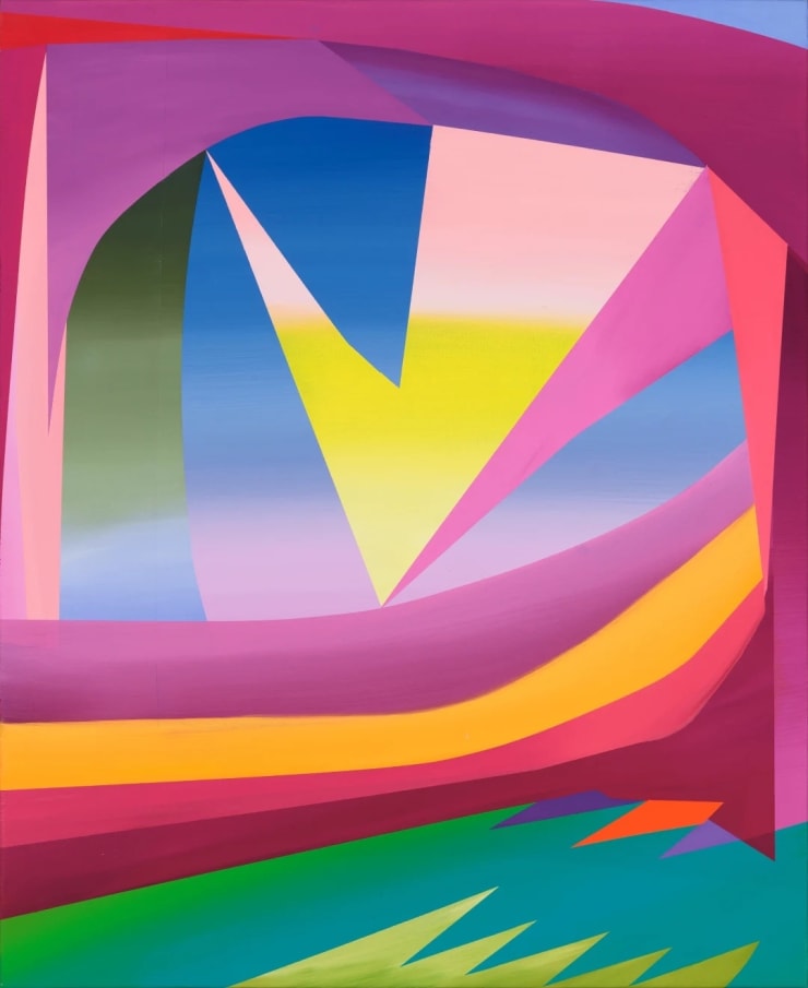 Kristi Kongi The Moon Gave Hope with the Stars and Sky, 2024 Oil on canvas 21 5/8 x 17 3/4 in 54.9 x 45 cm