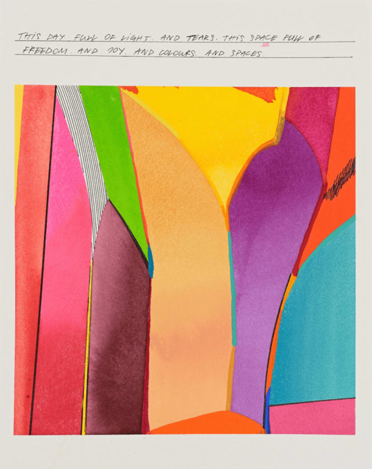 This Day. Full of Light and Tears. This Space full of Freedom. And Joy. And Colours. And Spaces