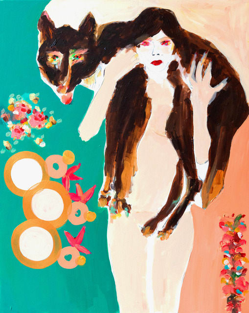 Alona Harpaz, Woman with a Wolf, 2019