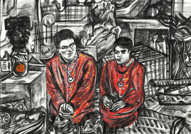 Marta Beltrán, Praying Monks, 2020