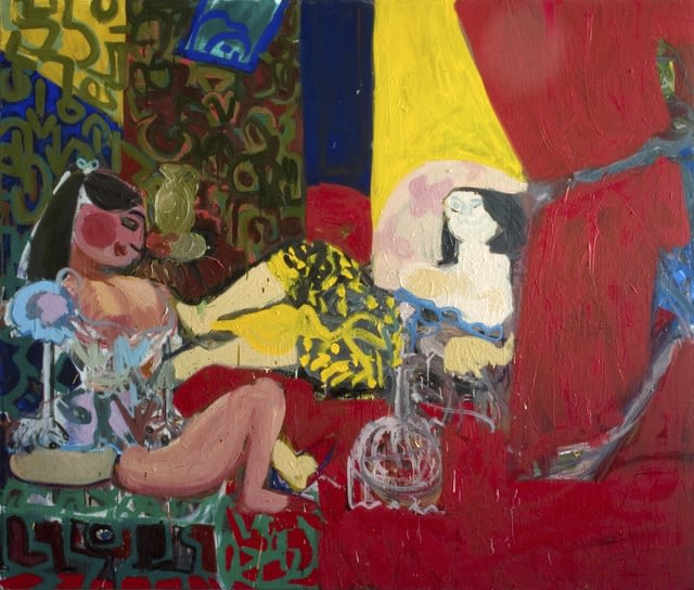 Ofir Dor, Stoned Harem (Based on Delacroix's "Women of Algiers"), 2020