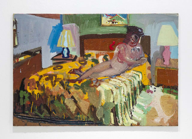 Ofir Dor, Black Woman White Dog, 2018