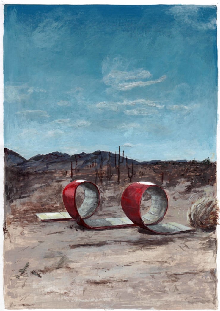 Toni van Tiel, Untitled (tumbleweed looping), 2013