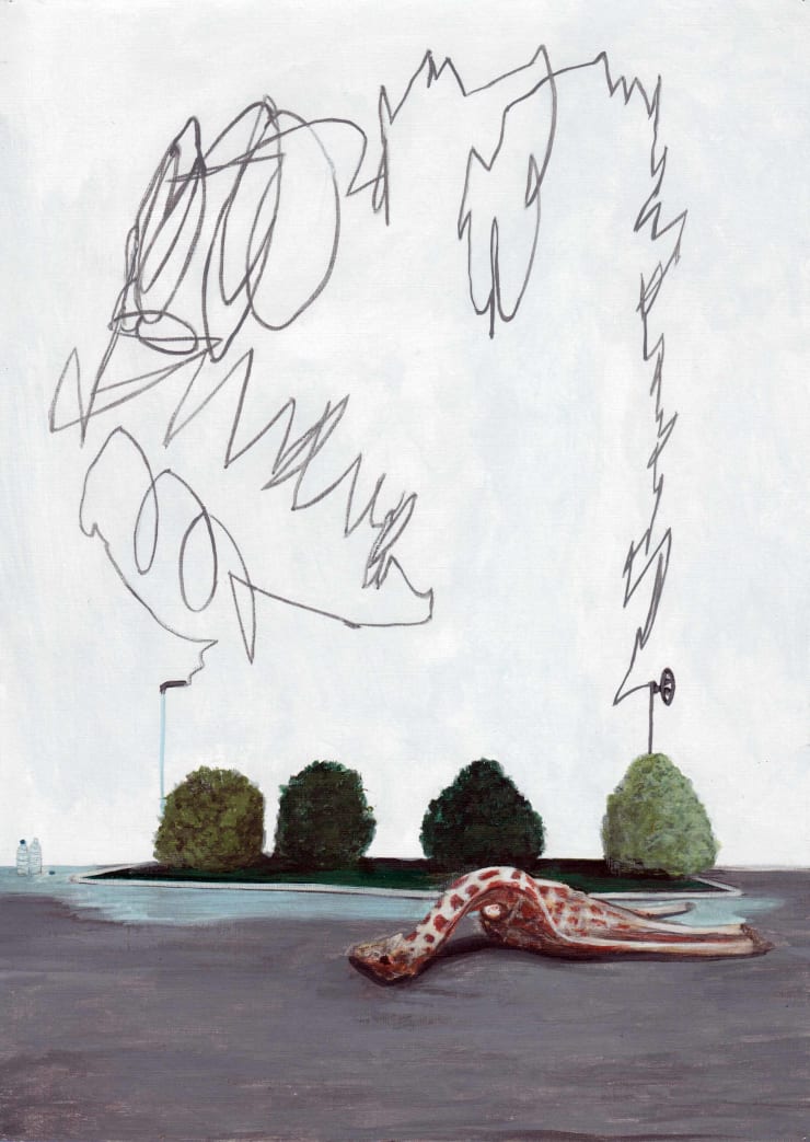 Toni van Tiel, Untitled (Fountain with Giraffe), 2012