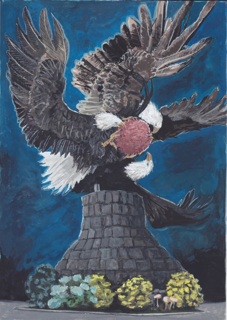 Toni van Tiel, Untitled (Gehaktbal en adelaars), 2015