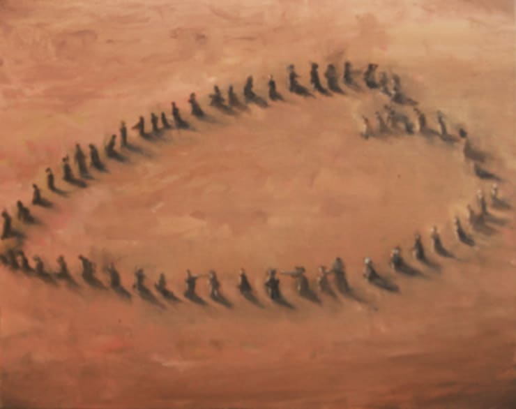 Jisan Ahn, Title unknown "heart-shaped group of people", 2013