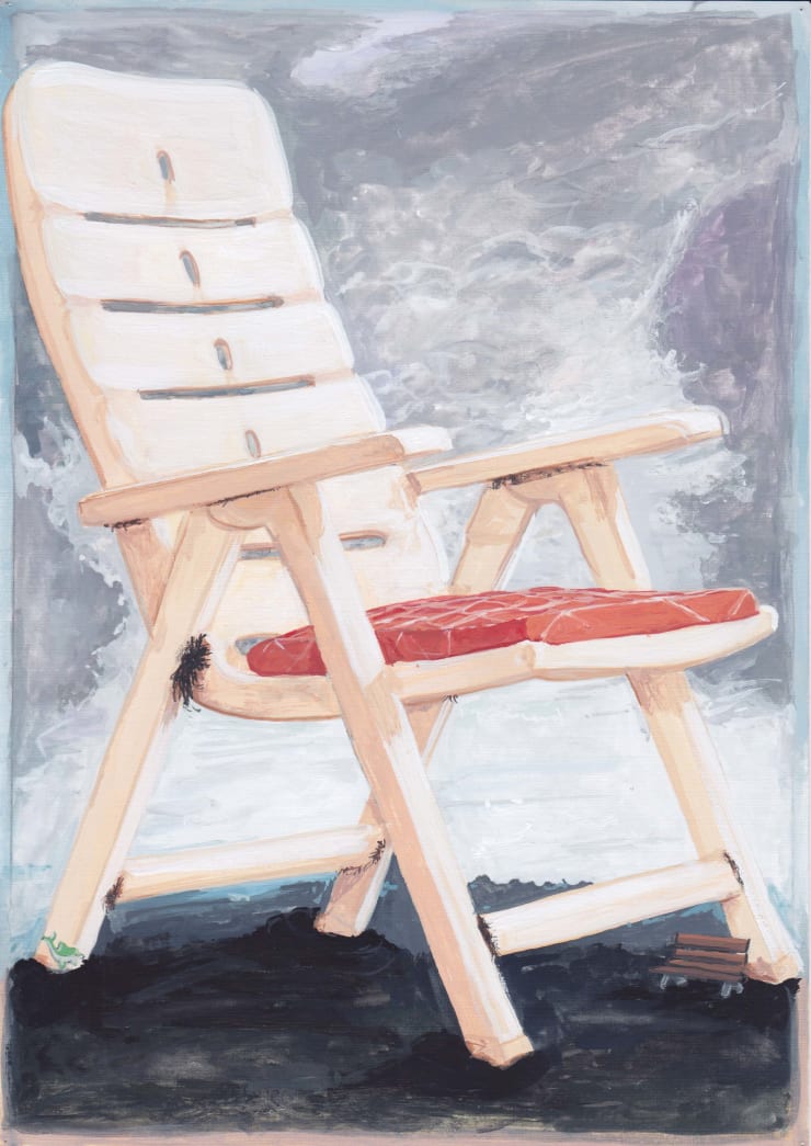 Toni van Tiel, Untitled (Chair with Hair), 2017