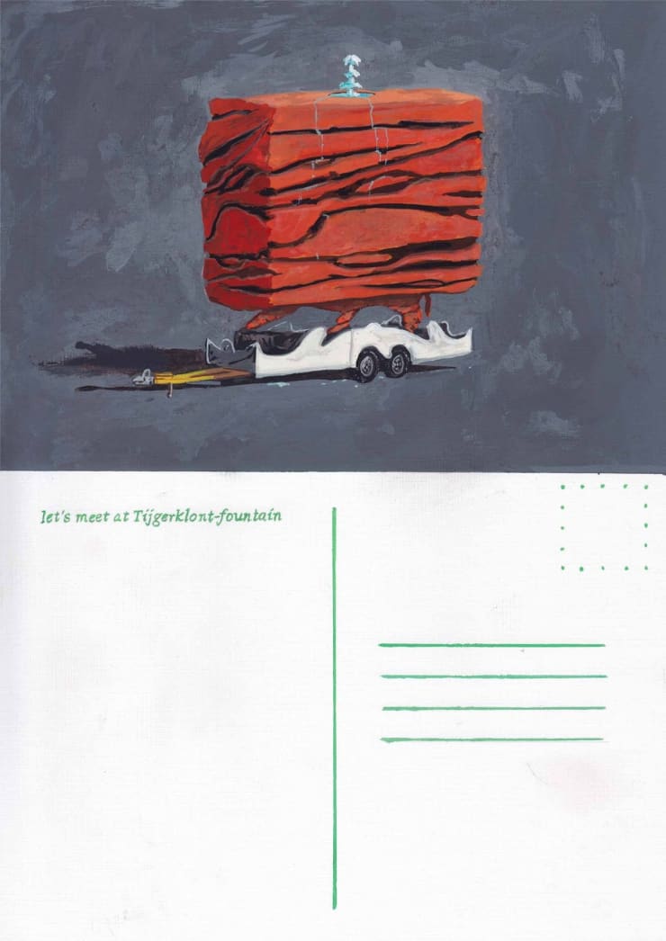 Toni van Tiel, Tijgerklont-fontein, 2015