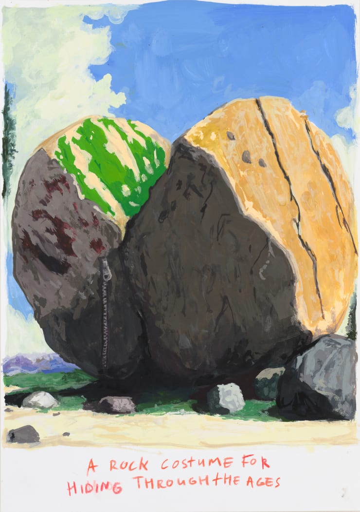 Toni van Tiel, A rock costume for hiding through the ages, 2022